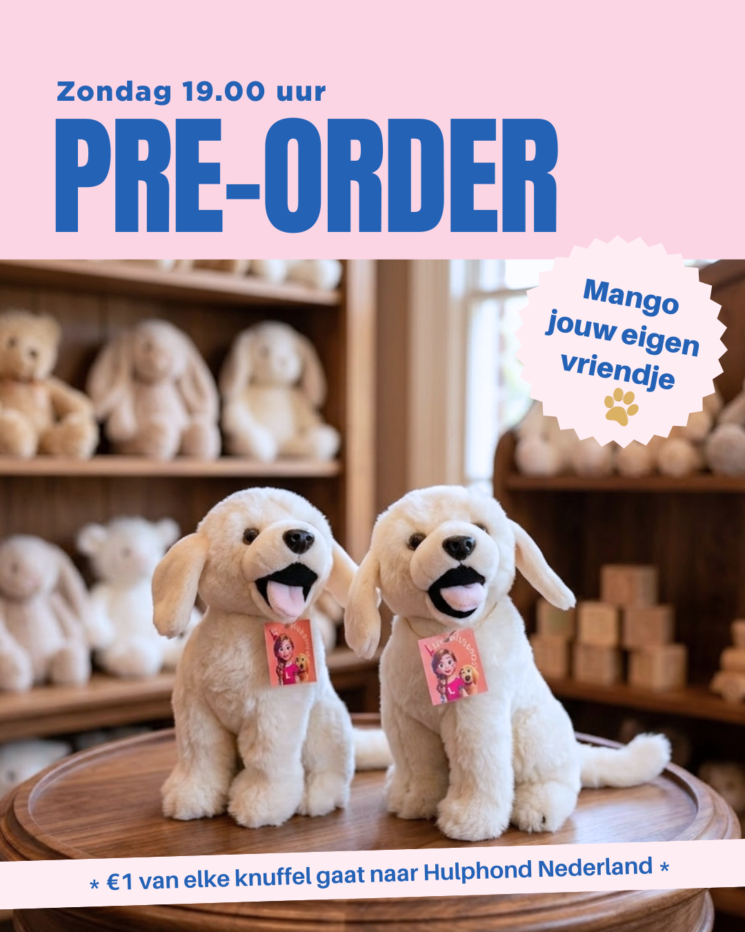 Pre-order Mango knuffelvriendje